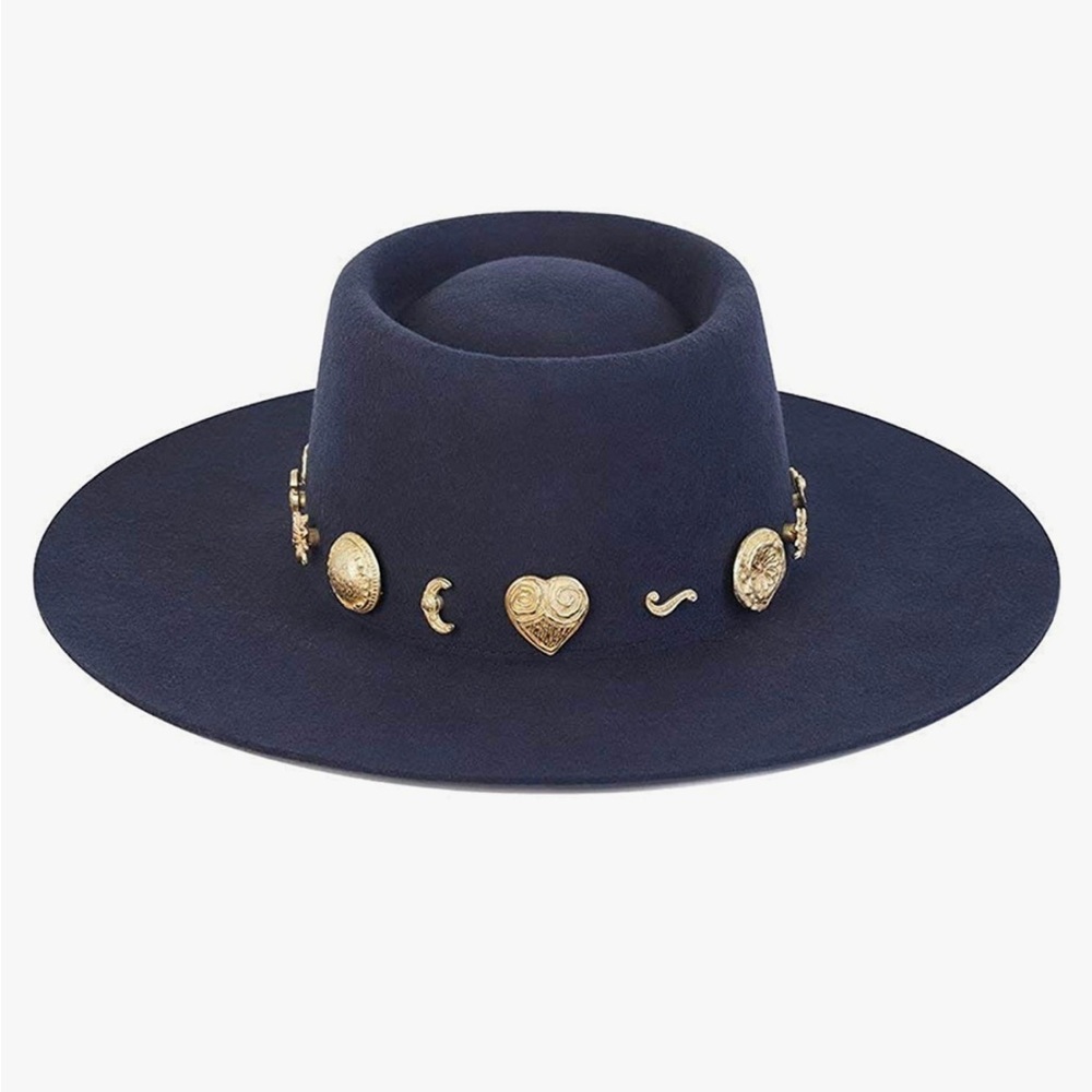WILL BE DONATING IF NOT BOUGHT SOON - Lack of Color Boater Hat in Navy